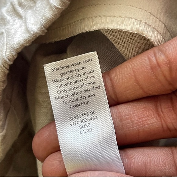 ATHLETA | Tan Camo Cabo Tide Linen Jogger Pants Sz 10 - Picture 11 of 11